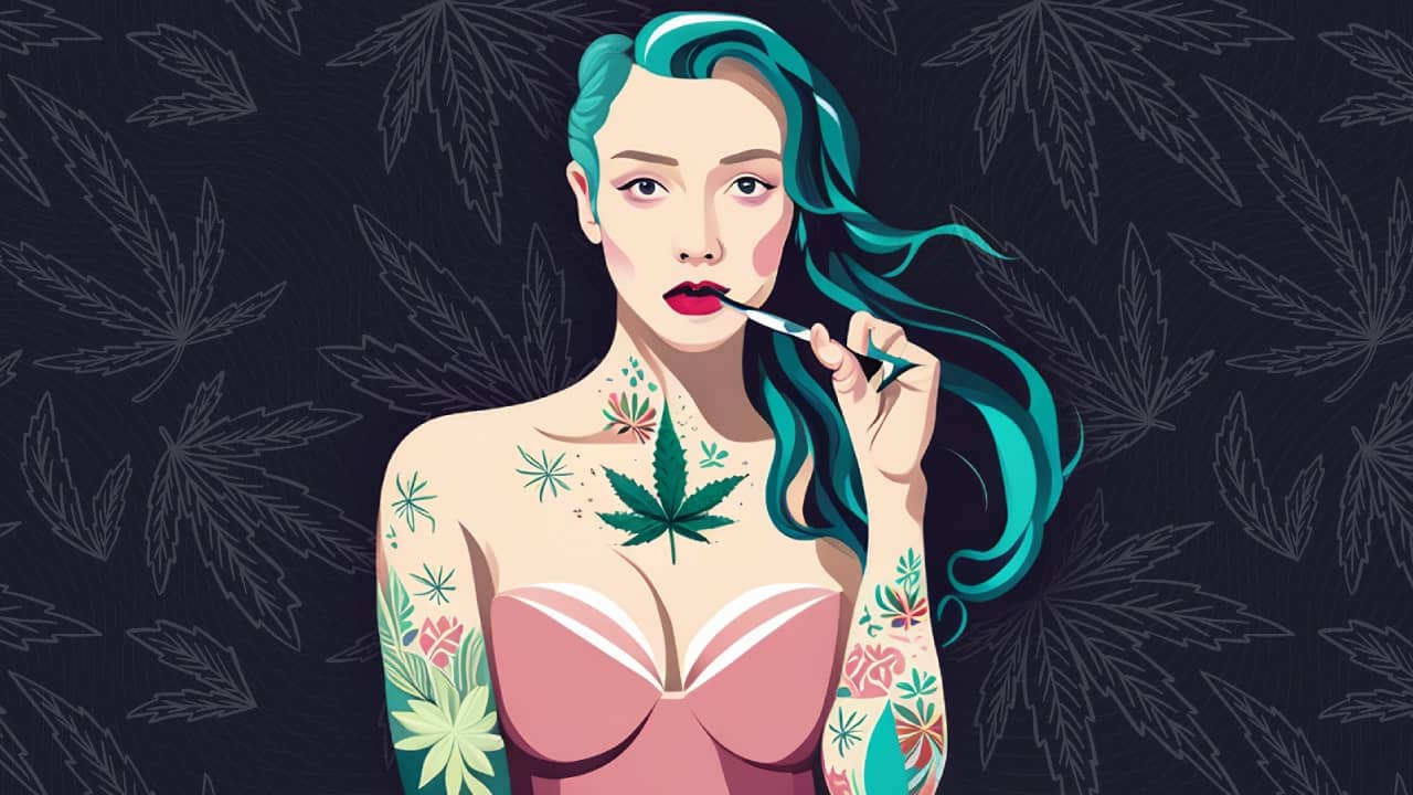 can you smoke weed after a tattoo?