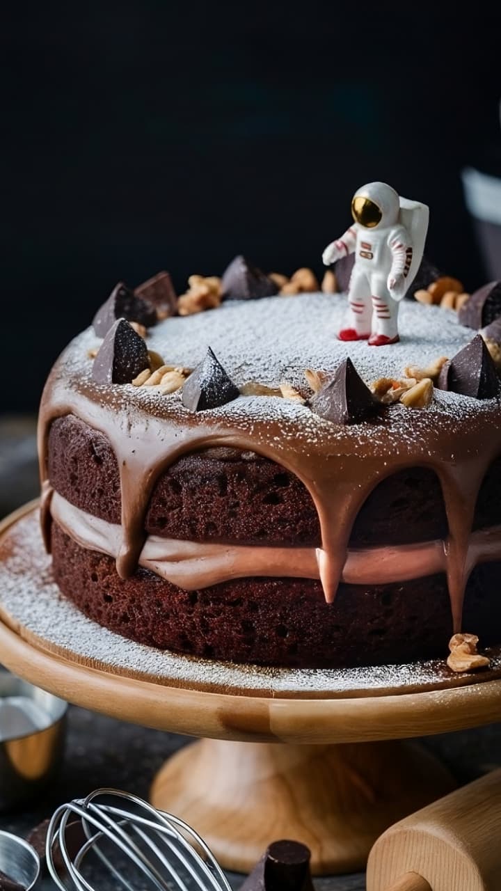 Fudgy Cannabis Space Cake