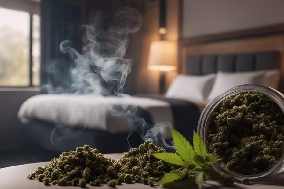 How to get rid of weed smell from a hotel room