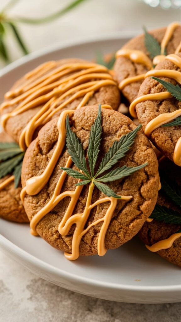 Peanut butter canna cookies