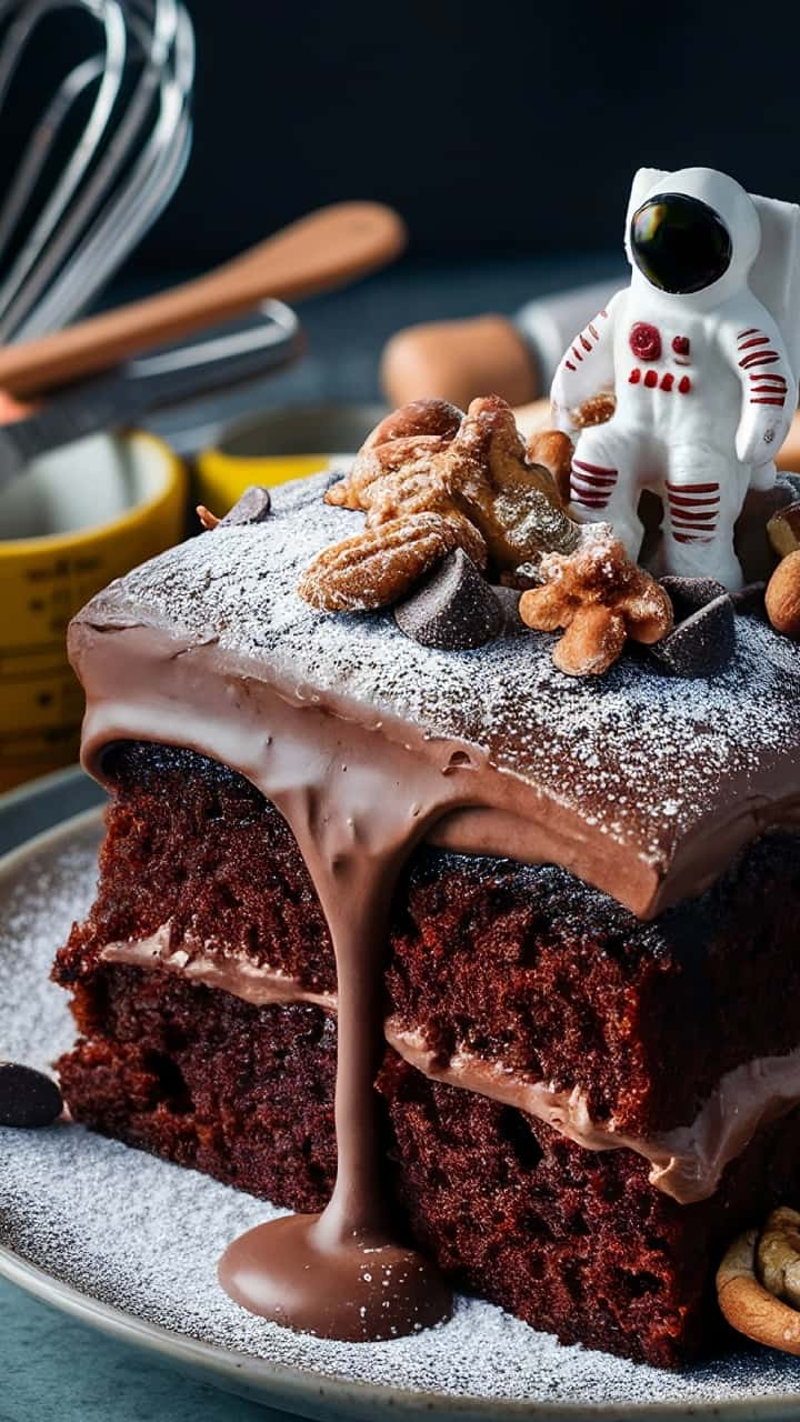 Delicious weed space cake