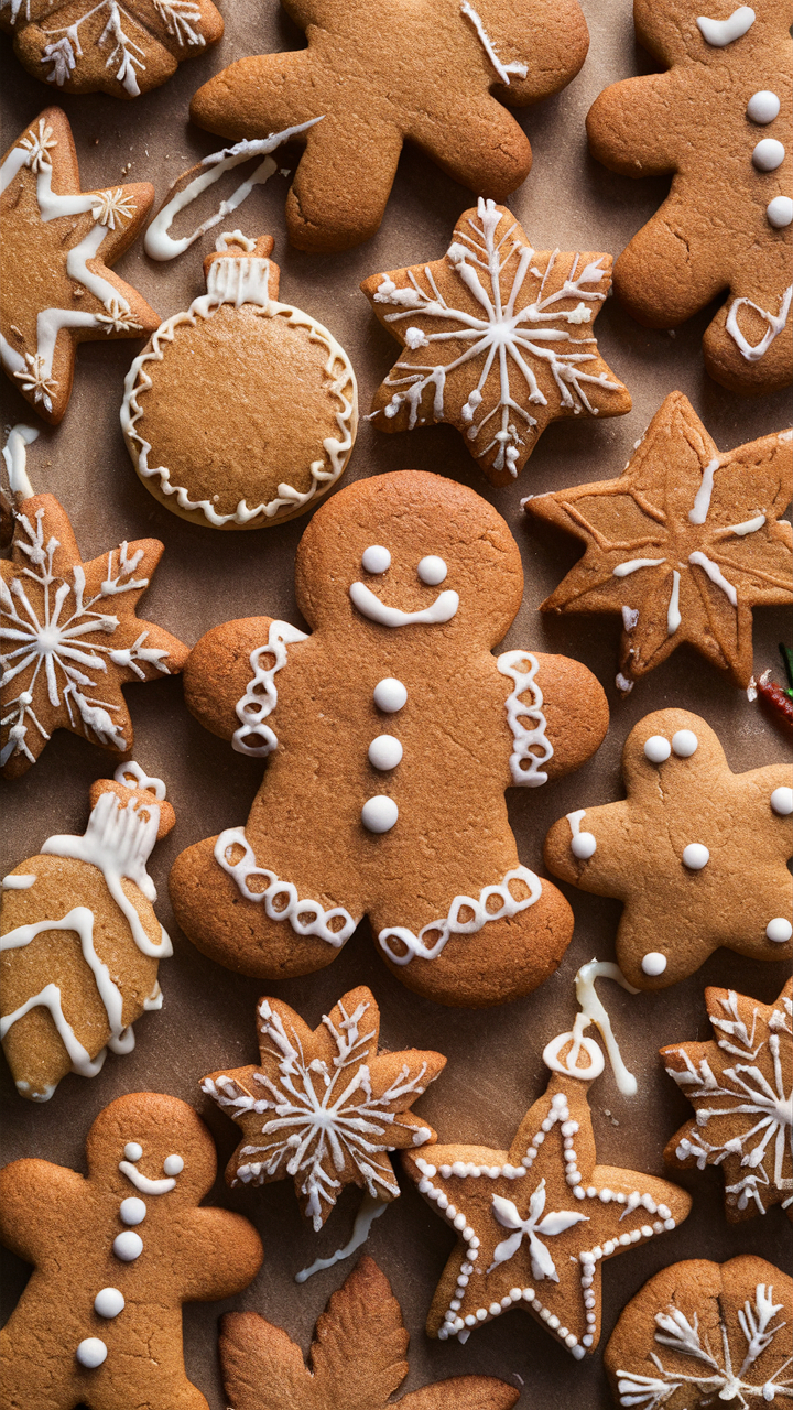 Cannabis gingerbread cookies decorated