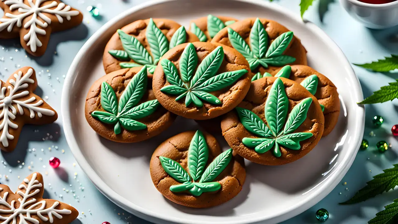 cannabis gingerbread cookies