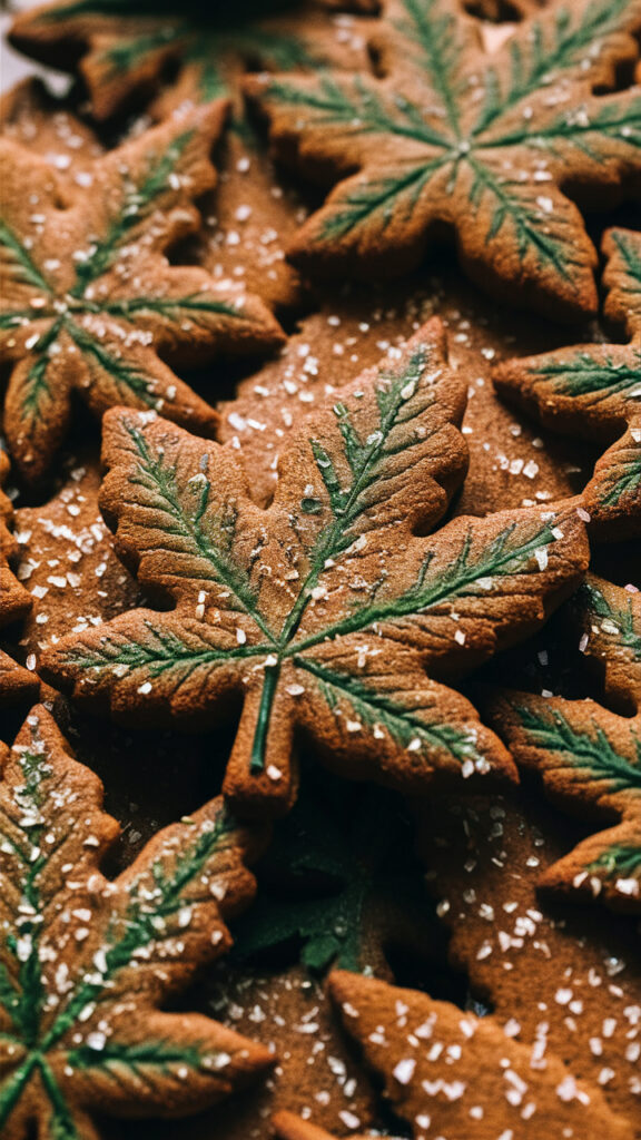 Weed gingerbread cookies