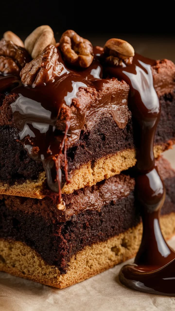 No-Bake Canna Brownies Close-up