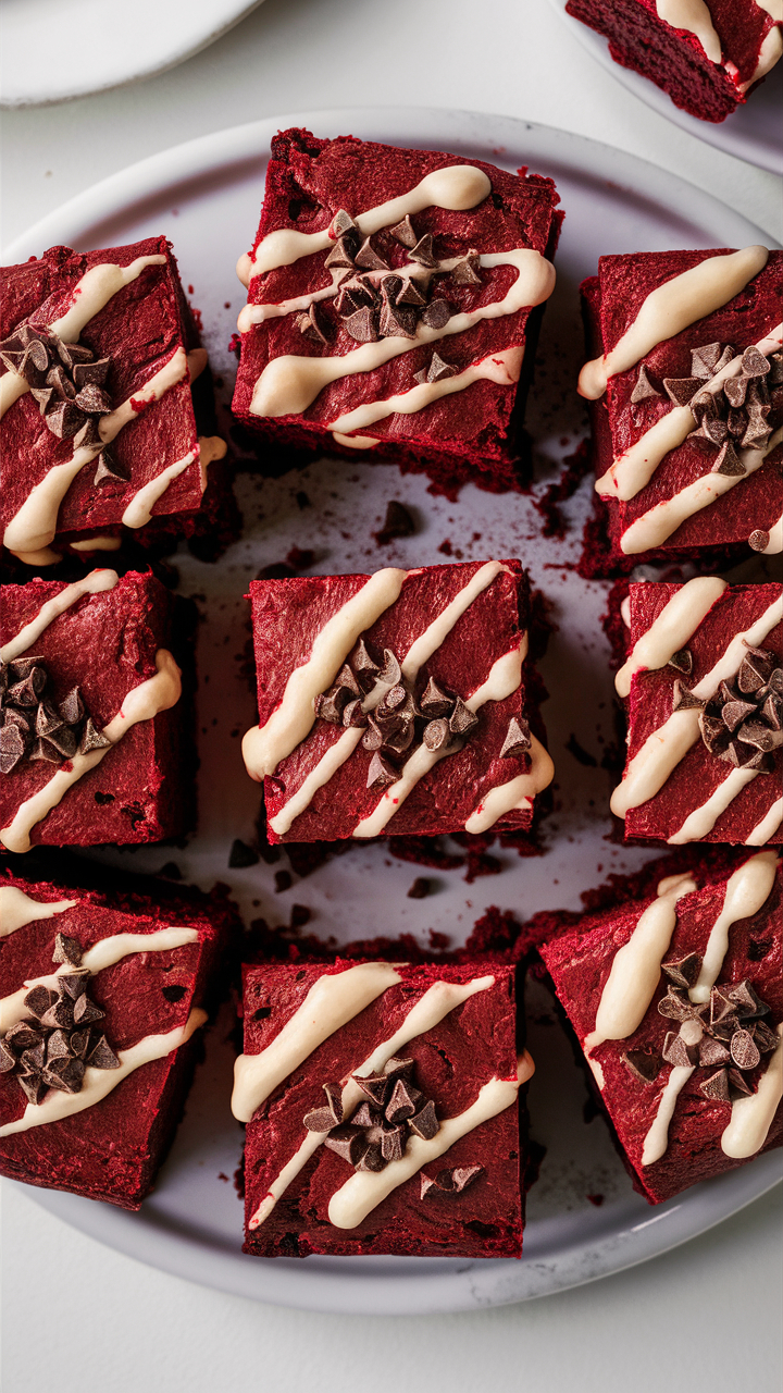 Red velvet marijuana brownies