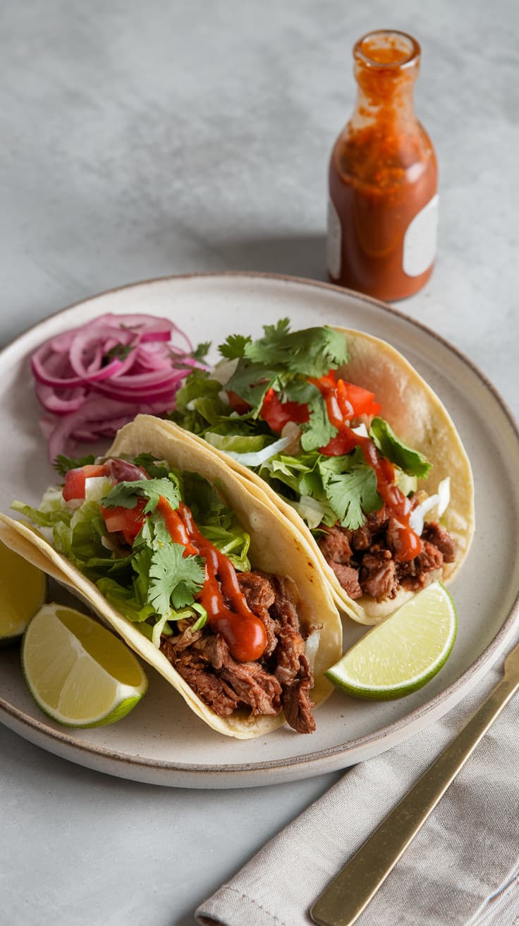 Cannabis infused hot sauce with tacos