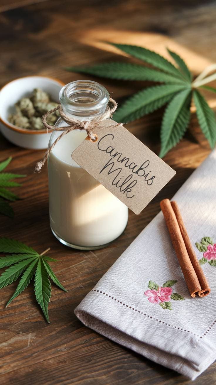 Cannabis infused milk