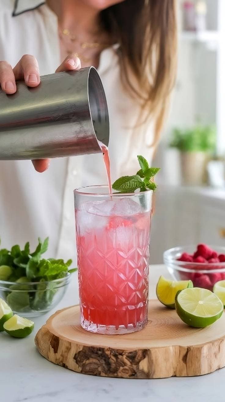 cannabis raspberry mojito