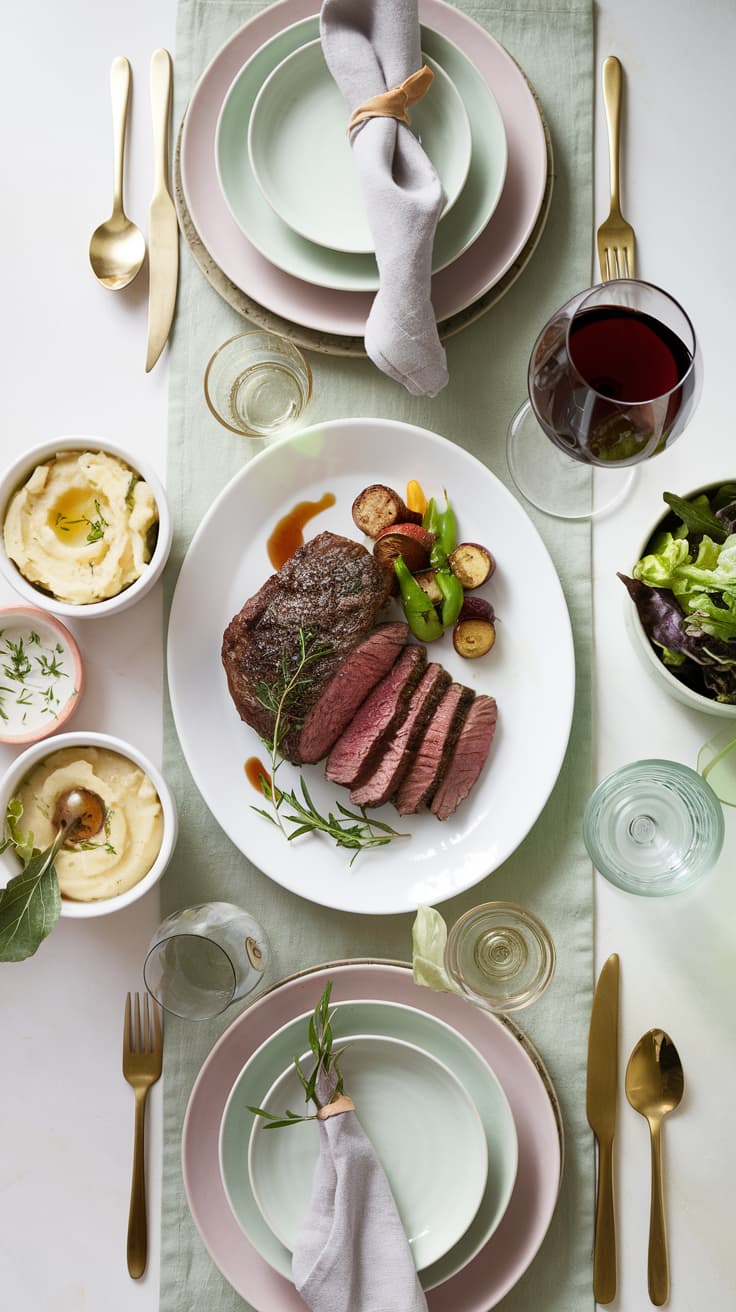 Cannabutter ribeyes steak