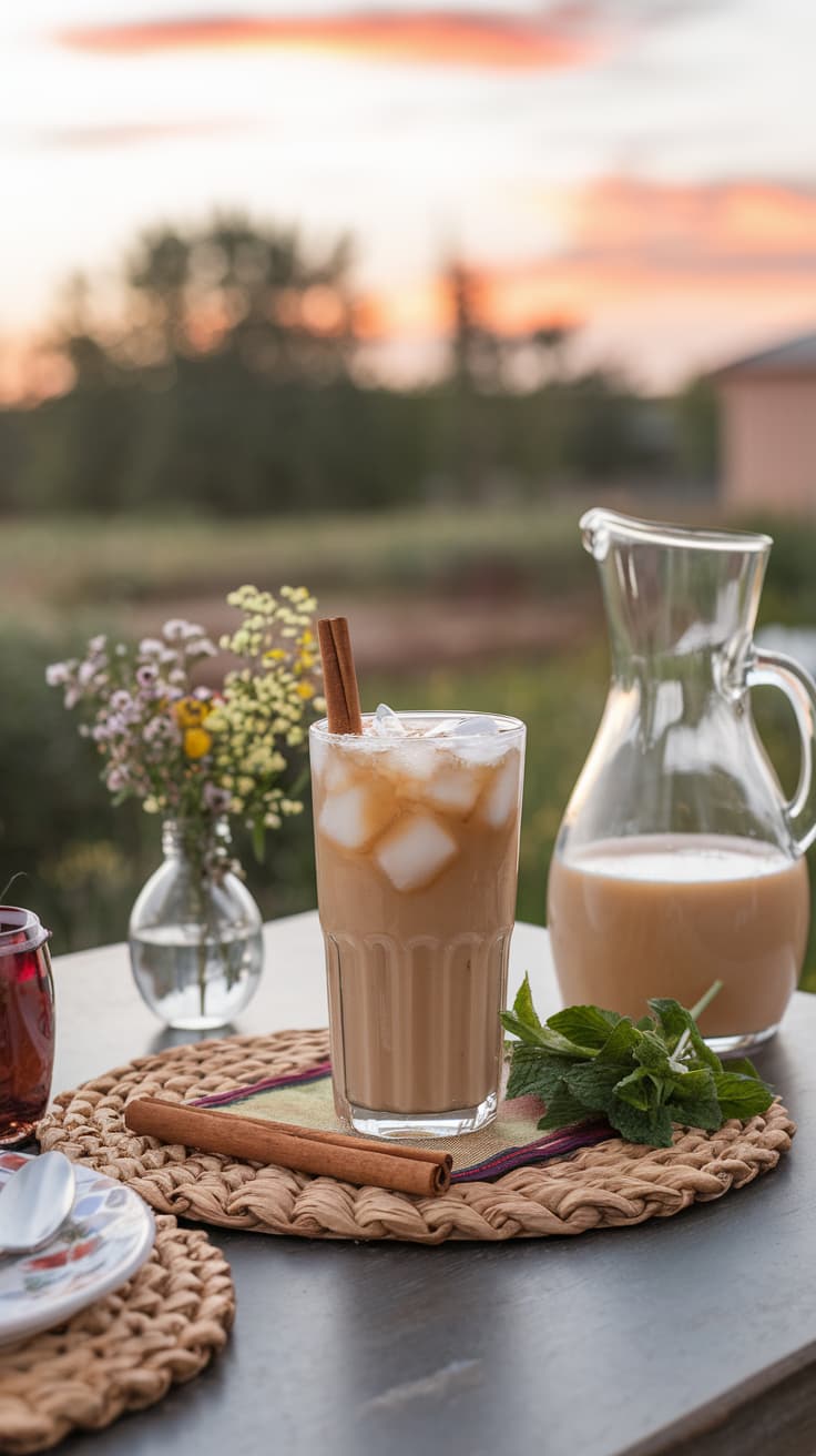 Homemade cannabis infused horchata