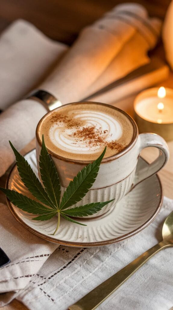 Cannabis-infused chai latte