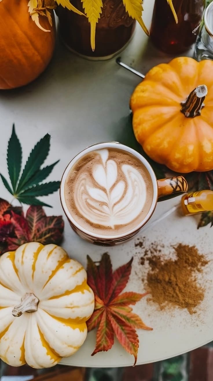 cannabis pumpkin spice latte