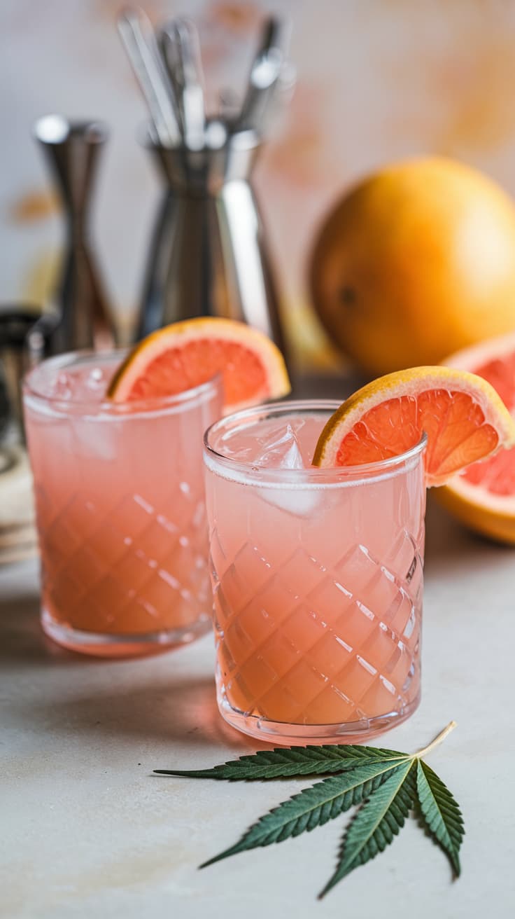 Weed-infused Paloma