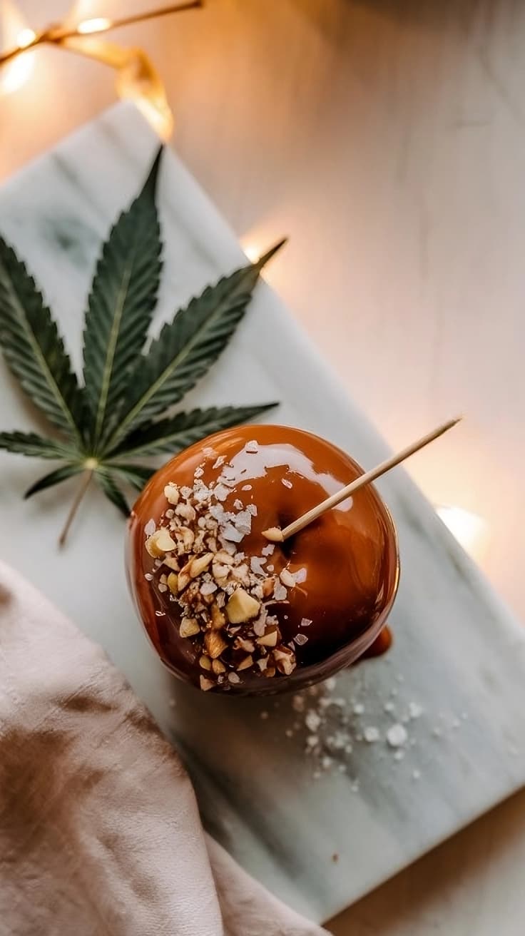 cannabis caramel apples