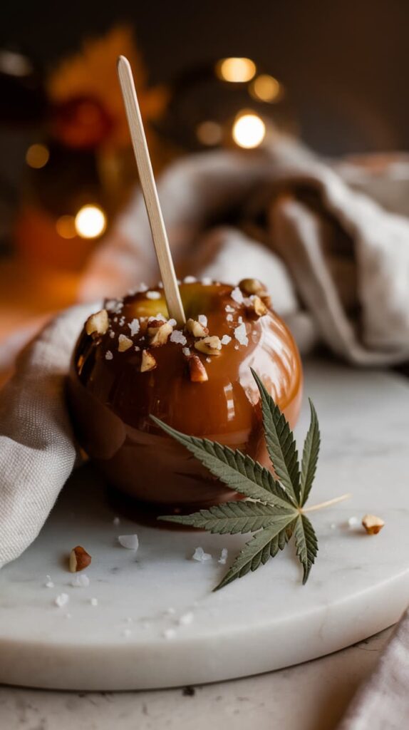 cannabis-infused caramel apples