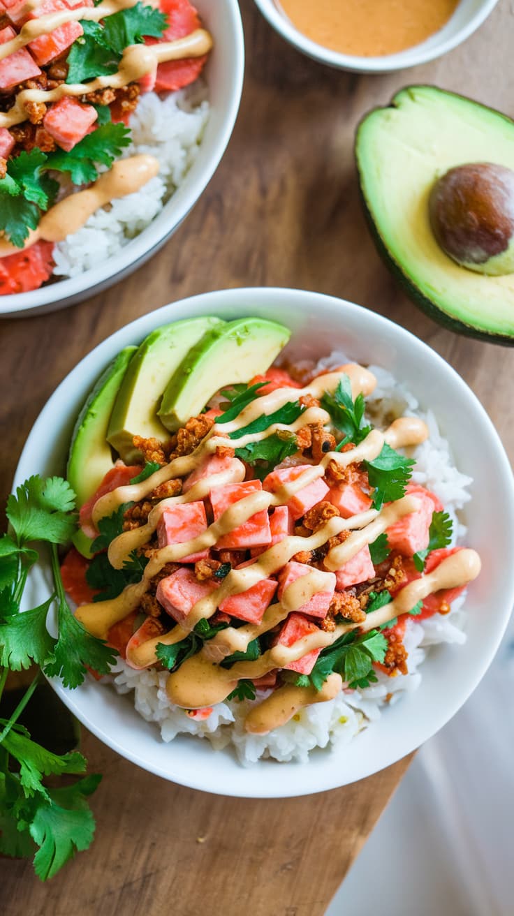 cannabis-infused crunch roll sushi bowl