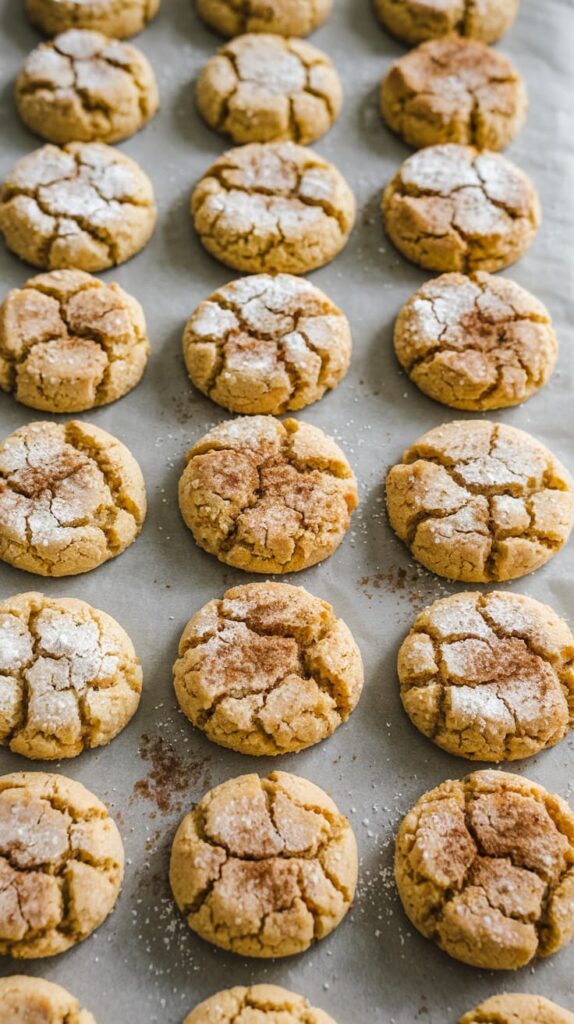 Freshly baked churro cookies