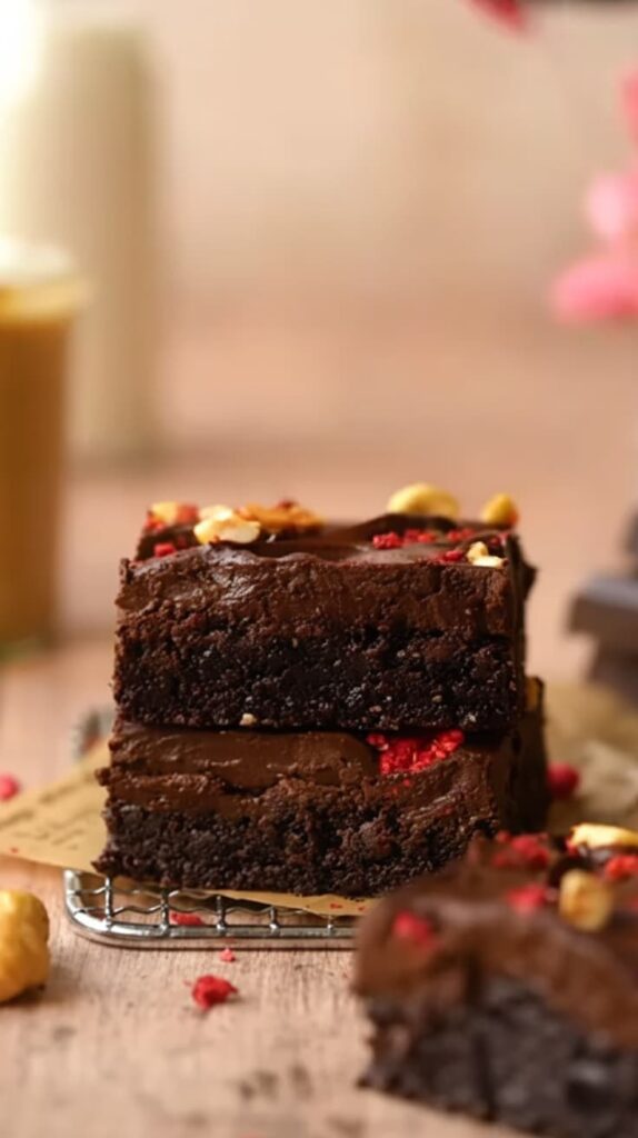 No-Bake Canna Brownies Close-up