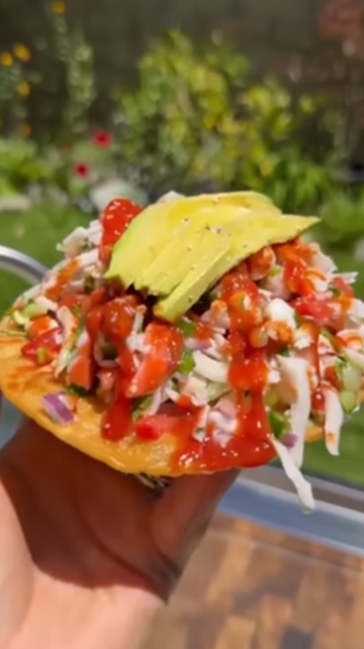 Cannabis-infused crab ceviche