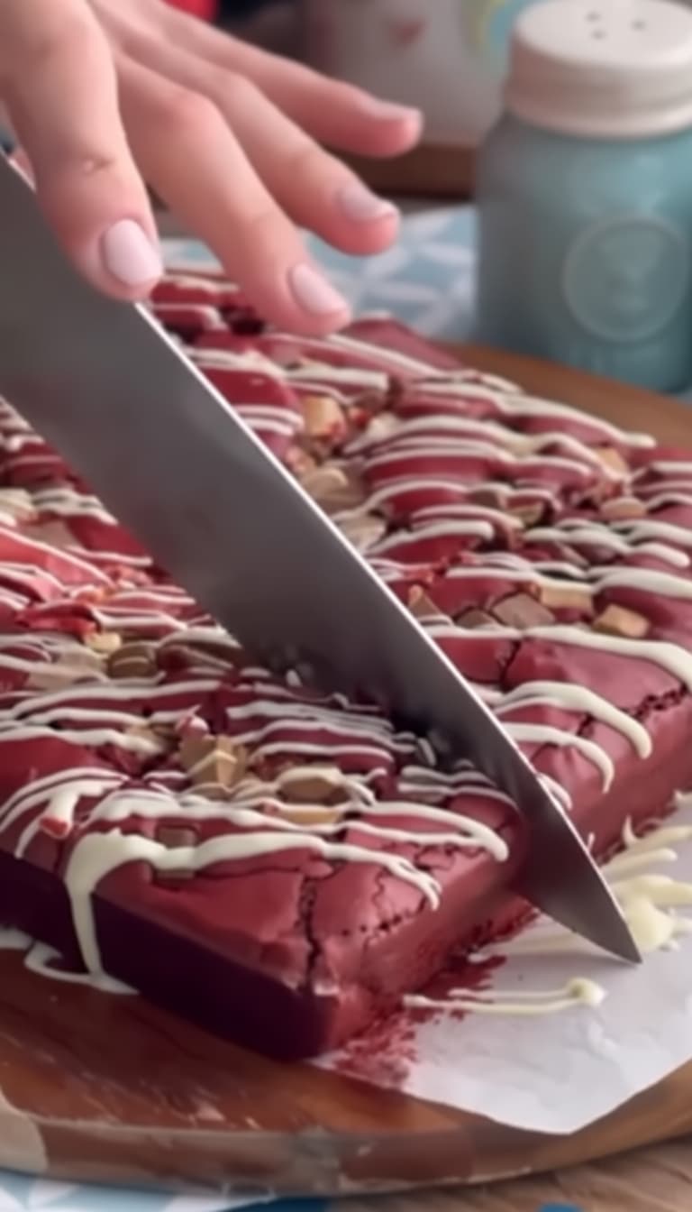 Red Velvet Weed Brownies