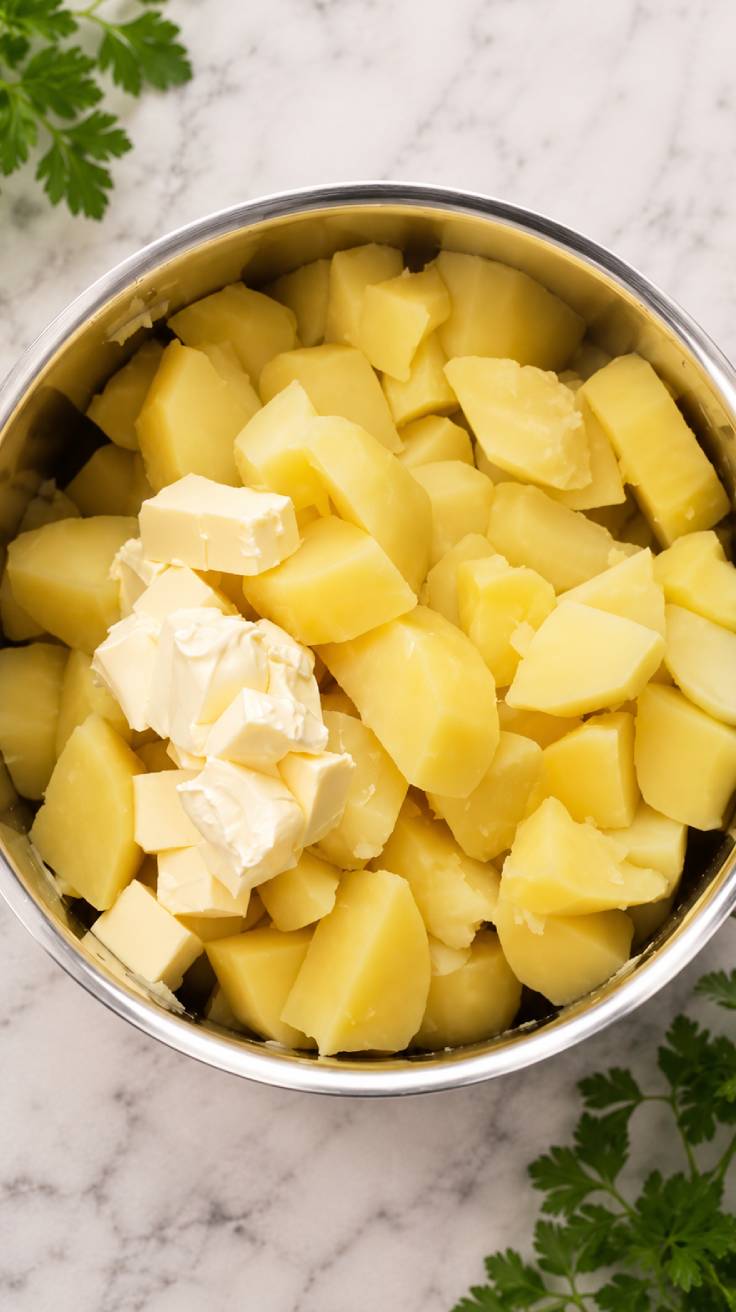 making thc mashed potatoes